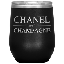 Load image into Gallery viewer, Chanel and Champagne Wine Tumbler