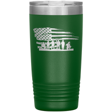 Load image into Gallery viewer, American Flag and Soldiers, 20oz Tumbler