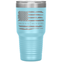 Load image into Gallery viewer, Stand for the Flag Kneel for the Cross, 30oz Tumbler