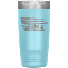 Load image into Gallery viewer, American Flag and Soldiers, 20oz Tumbler