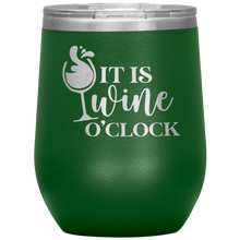 Load image into Gallery viewer, It&#39;s Wine O&#39;Clock, Wine Tumbler
