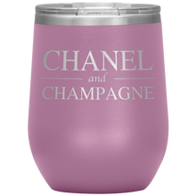 Load image into Gallery viewer, Chanel and Champagne Wine Tumbler