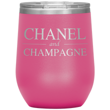 Load image into Gallery viewer, Chanel and Champagne Wine Tumbler