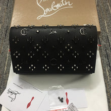 Load image into Gallery viewer, Black Flower Louboutin Crossbody
