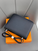 Load image into Gallery viewer, Black Leather H Crossbody
