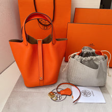 Load image into Gallery viewer, Small Orange Hermes Tote
