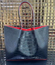 Load image into Gallery viewer, CL Patent black Tote
