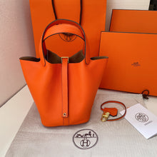 Load image into Gallery viewer, Small Orange Hermes Tote
