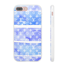 Load image into Gallery viewer, Inspired Blue Watercolor Flexi Phone Case
