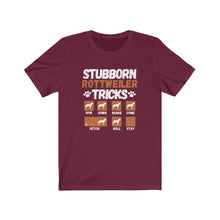 Load image into Gallery viewer, Stubborn Rottweiler Tricks, Unisex Tee
