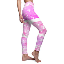 Load image into Gallery viewer, Ladie&#39;s Inspired Red Watercolor Casual Leggings
