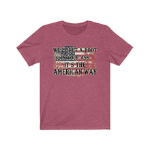 Load image into Gallery viewer, We&#39;ll Put a Boot in Your Ass, It&#39;s the American Way, Unisex Tee

