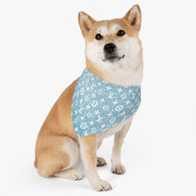 Load image into Gallery viewer, Inspired Blue Glitter Pet Bandana Collar
