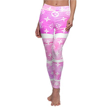 Load image into Gallery viewer, Ladie&#39;s Inspired Red Watercolor Casual Leggings
