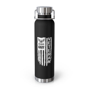 Navy Veteran, 22oz Vacuum Insulated Bottle