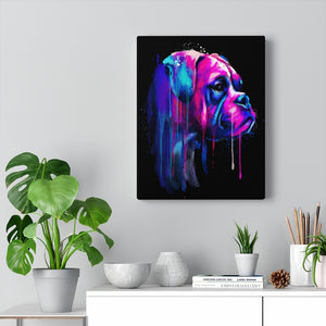 Boxer Watercolor, Canvas Wrap