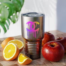 Load image into Gallery viewer, Multi-Colored Print CC Drip Logo, 30oz Tumbler
