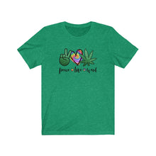 Load image into Gallery viewer, Peace Love and Weed, Unisex Tee
