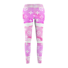 Load image into Gallery viewer, Ladie&#39;s Inspired Red Watercolor Casual Leggings
