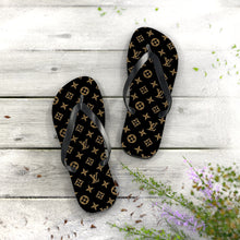 Load image into Gallery viewer, Brown LV Flip Flops
