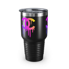 Load image into Gallery viewer, Multi-Colored Print CC Drip Logo, 30oz Tumbler
