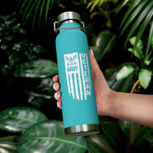 Load image into Gallery viewer, Navy Veteran, 22oz Vacuum Insulated Bottle
