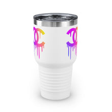 Load image into Gallery viewer, Multi-Colored Print CC Drip Logo, 30oz Tumbler
