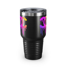 Load image into Gallery viewer, Multi-Colored Print CC Drip Logo, 30oz Tumbler
