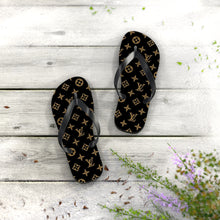 Load image into Gallery viewer, Brown LV Flip Flops

