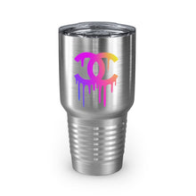 Load image into Gallery viewer, Multi-Colored Print CC Drip Logo, 30oz Tumbler
