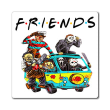 Load image into Gallery viewer, Friends Horror Mystery Machine Magnet, Jason, Freddy, Friday the 13th
