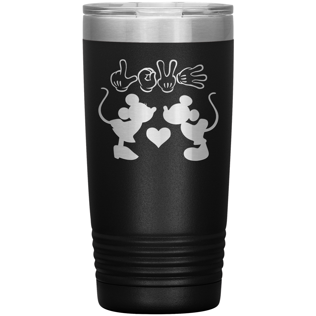 Mickey and Minnie Love, 20oz Tumbler