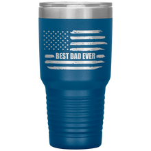 Load image into Gallery viewer, Best Dad Ever, Distressed Flag, 30oz Tumbler
