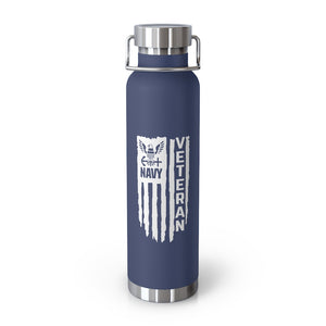 Navy Veteran, 22oz Vacuum Insulated Bottle