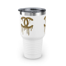 Load image into Gallery viewer, Cheetah Print CC Drip Logo, 30oz Tumbler
