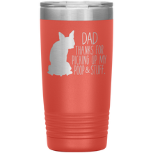 Load image into Gallery viewer, Boston Terrier Dad Thanks For Picking Up My Poop, 20oz Tumbler
