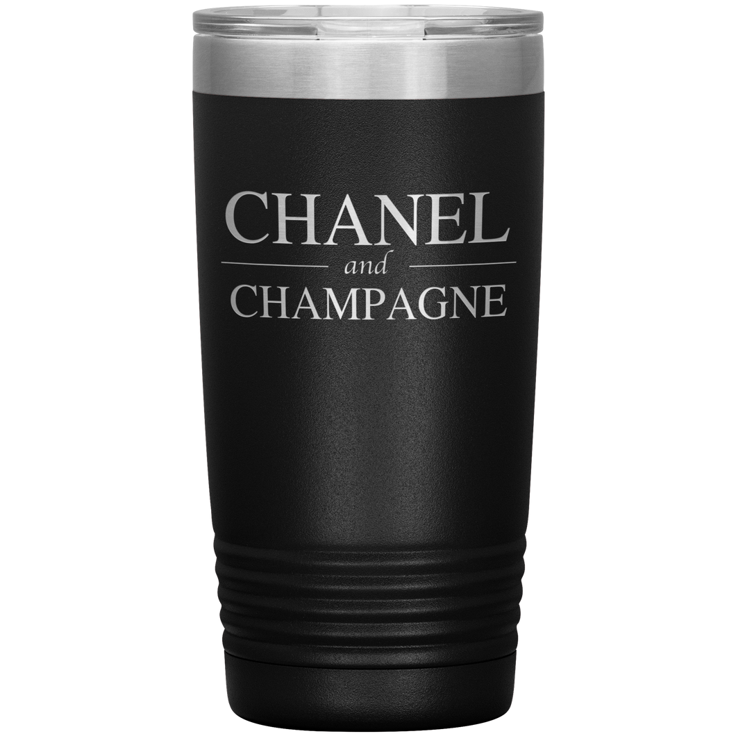 Chanel and Champagne, 20oz Tumbler