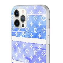 Load image into Gallery viewer, Inspired Blue Watercolor Flexi Phone Case
