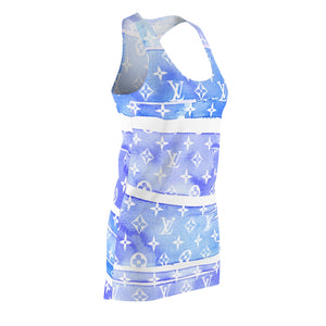 Inspired Blue Watercolor Dress