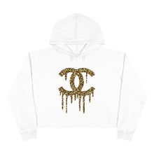 Load image into Gallery viewer, Cheetah Logo Drip Cropped Sweatshirt
