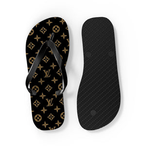 Brown LV Flip Flops
