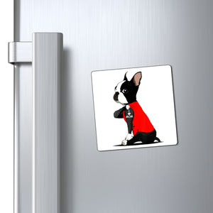 I Love Mom Tattoo Boston Terrier Dog Magnet