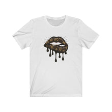Load image into Gallery viewer, LV Logo Dripping Lips-Brown, Unisex Tee
