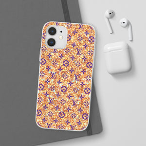 Inspired Peach Glitter Flexi Phone Case