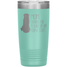 Load image into Gallery viewer, Rottweiler, Mom Thanks For Picking Up My Poop, 20oz Tumbler
