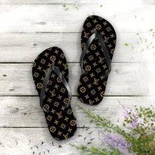 Load image into Gallery viewer, Brown LV Flip Flops
