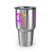 Load image into Gallery viewer, Multi-Colored Print CC Drip Logo, 30oz Tumbler
