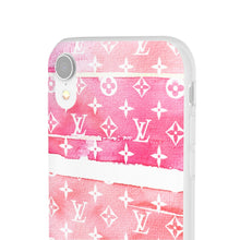 Load image into Gallery viewer, Inspired Red Watercolor Flexi Phone Case
