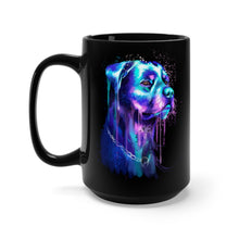 Load image into Gallery viewer, Rottweiler Watercolor Black Coffee Mug
