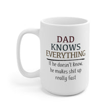 Load image into Gallery viewer, Dad Knowns Everything, Coffee Mug
